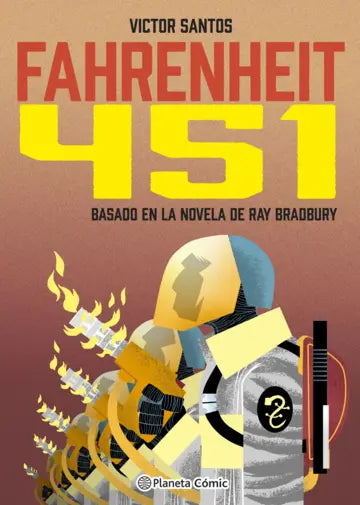 Libro Fahrenheit 451 novela gráfica de Víctor Santos - Planeta