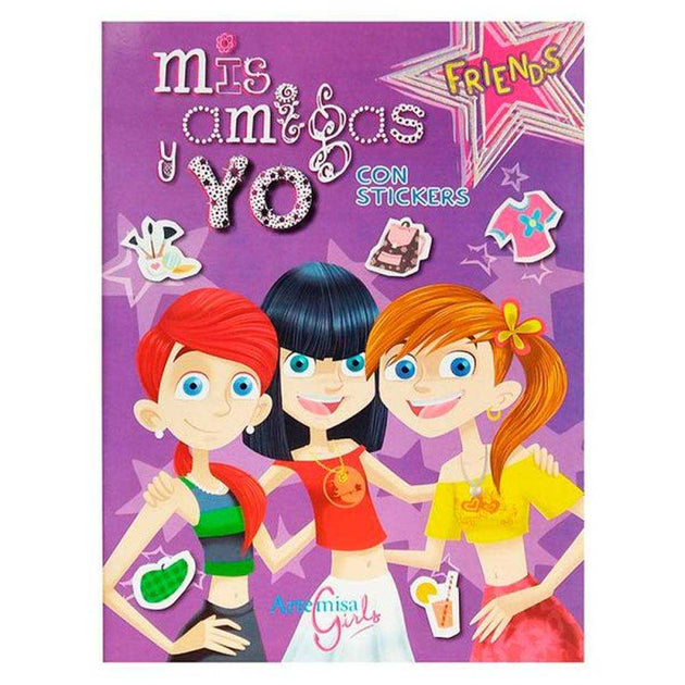 LIBRO MIS AMIGAS Y YO CON STIKERS - ARTEMISA