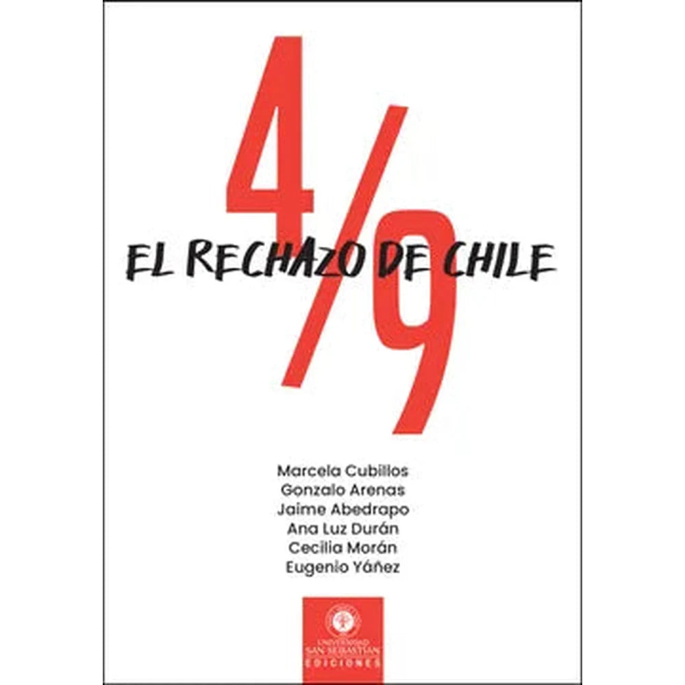 Libro 4/9 El Rechazo De Chile de Marcela Cubillos