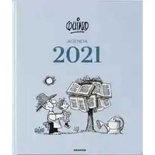 Libro Agenda 2021 Quino Encuadernada Azul Claro De Quino- Granica