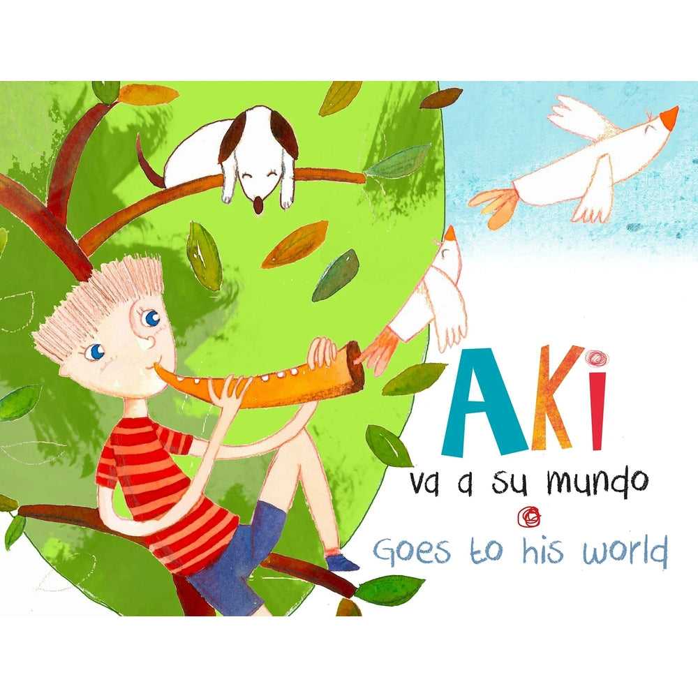 Libro Aki Va A Su Mundo (En Español - Inglés)  De Trinidad Ried  - Nueva Patris