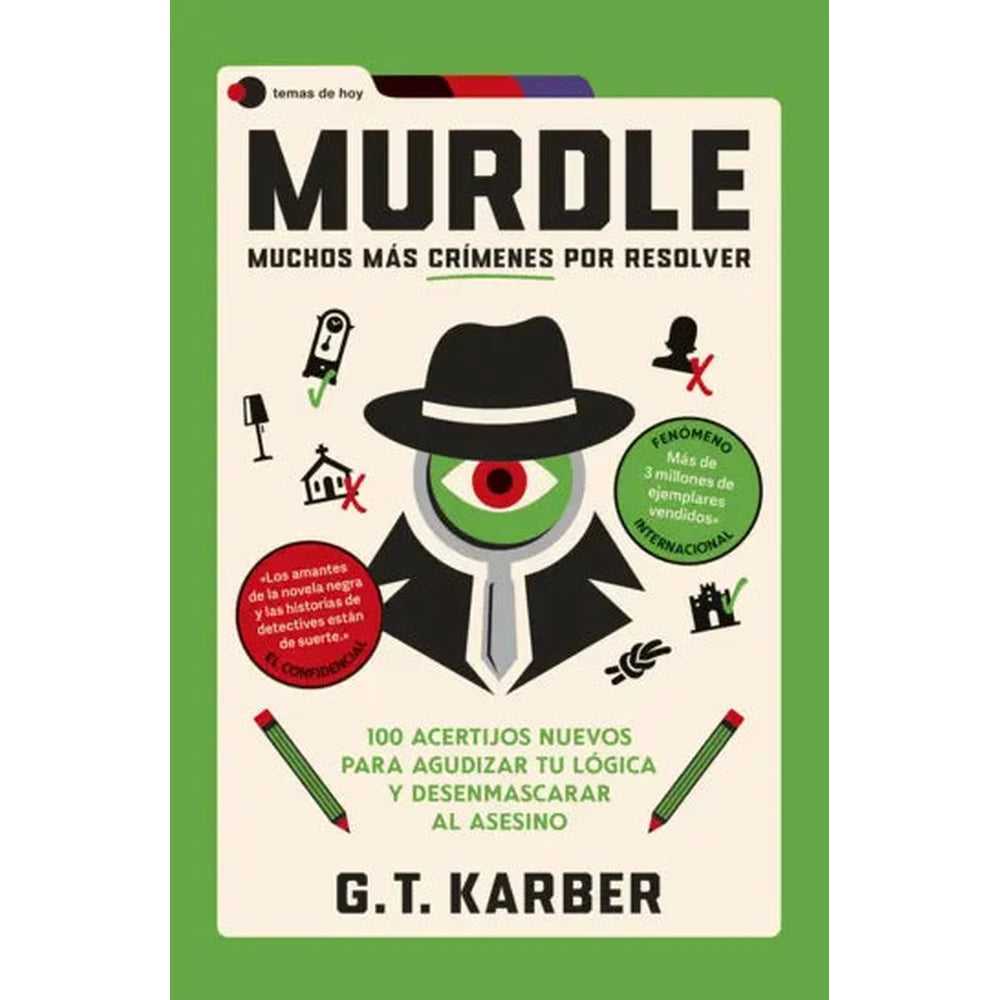 Libro Murdle: Muchos más crímenes por resolver de G. T. Karber - Ediciones Temas de Hoy