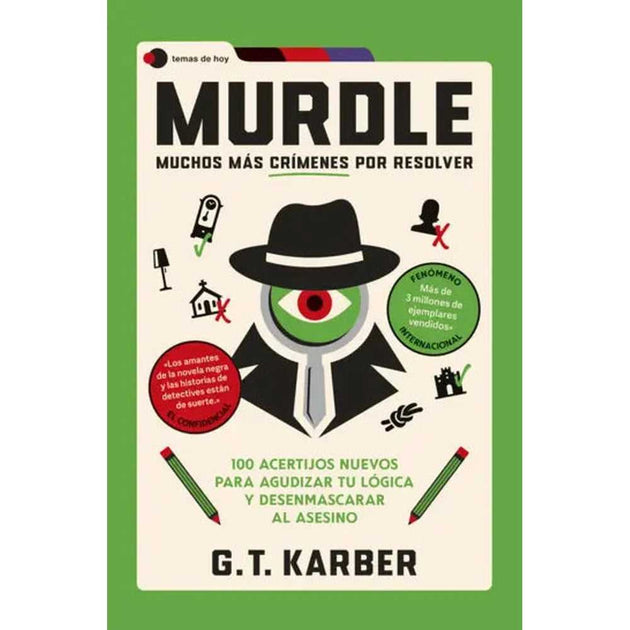 Libro Murdle: Muchos más crímenes por resolver de G. T. Karber - Ediciones Temas de Hoy