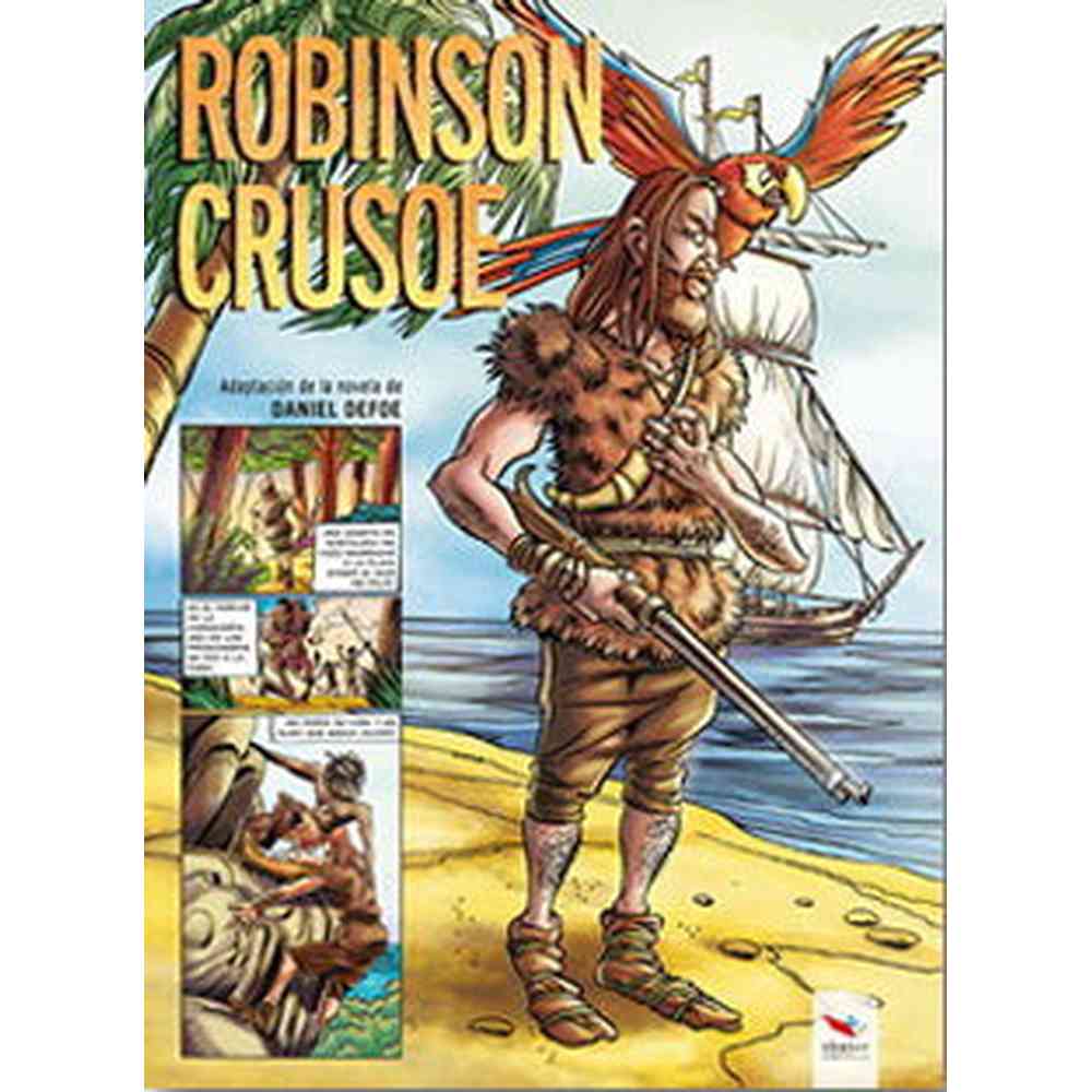 Libro Robinson Crusoe novela Gráfica de Daniel Defoe - ORIGO