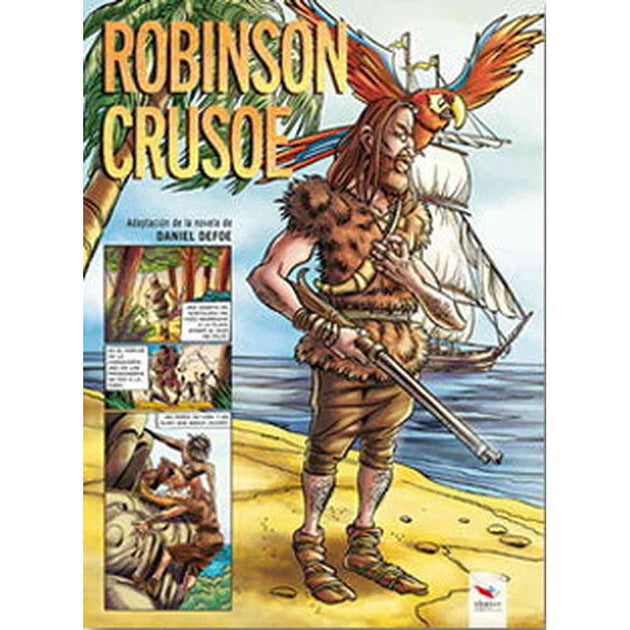 Libro Robinson Crusoe novela Gráfica de Daniel Defoe - ORIGO
